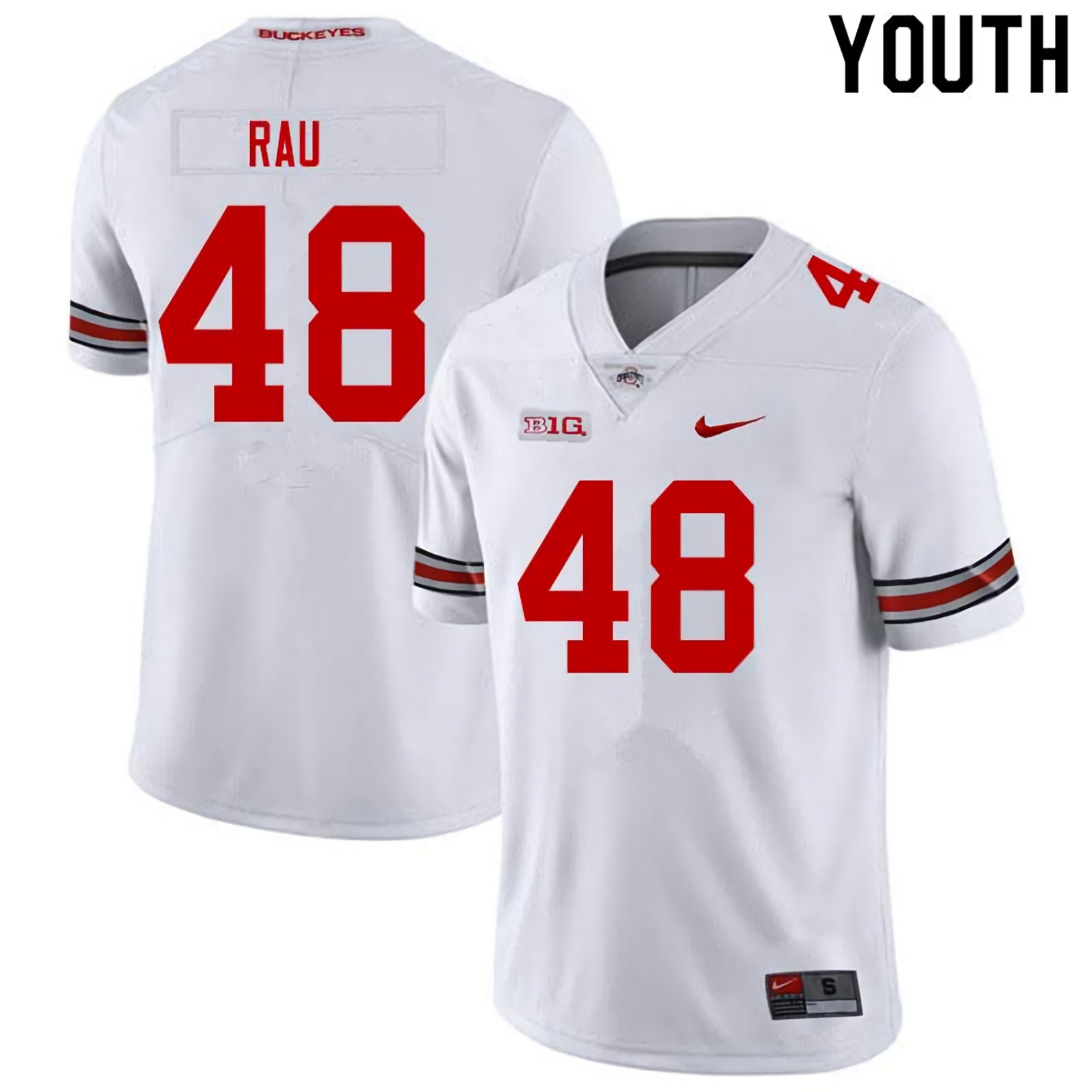Corey Rau Ohio State Buckeyes Youth NCAA #48 Nike White College Stitched Football Jersey EJF8656VX